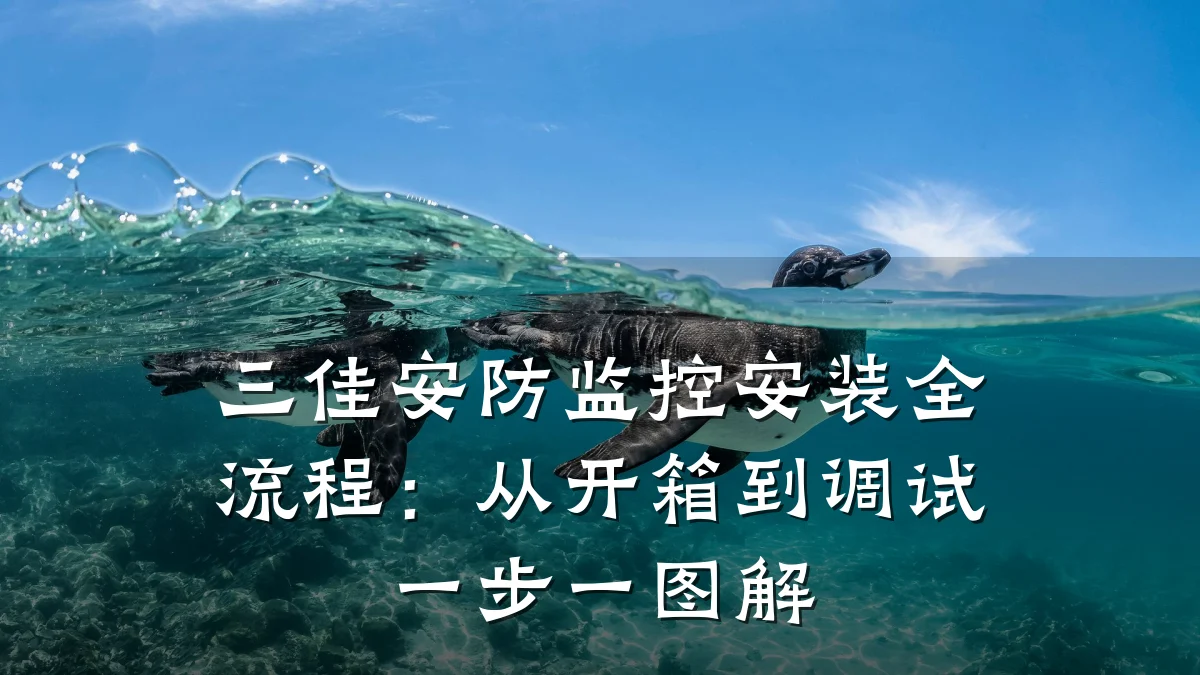 三佳安防监控安装全流程:从开箱到调试一步一图解