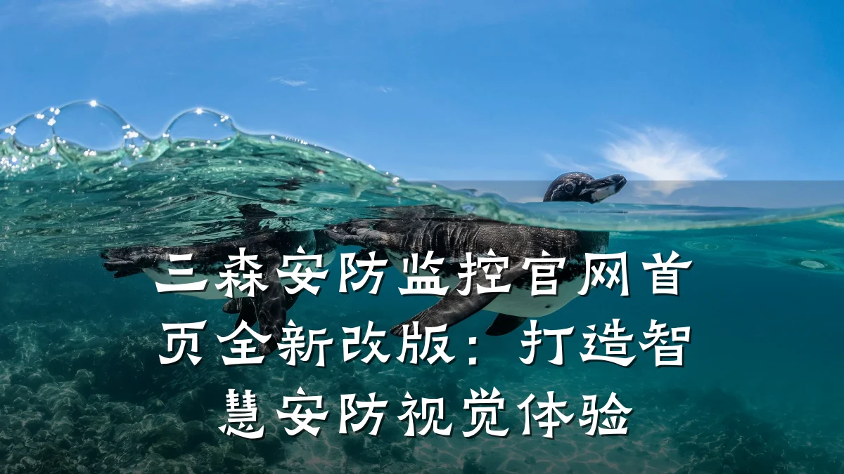 三森安防监控官网首页全新改版：打造智慧安防视觉体验