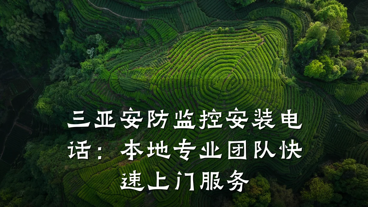 三亚安防监控安装电话:本地专业团队快速上门服务