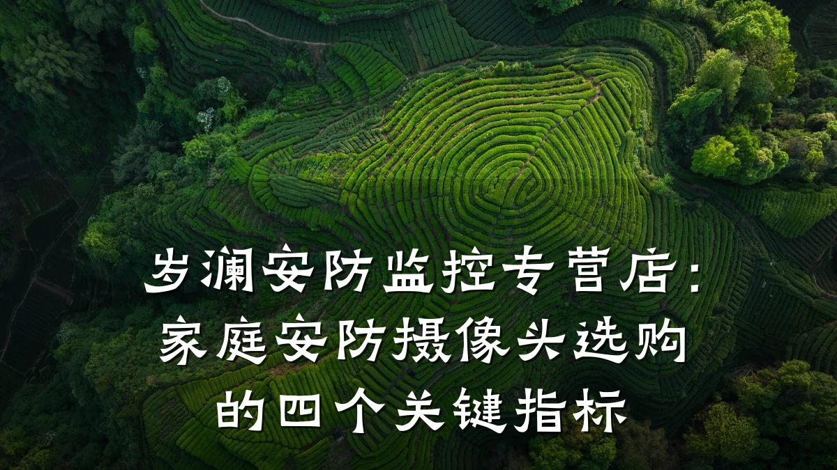 岁澜安防监控专营店:家庭安防摄像头选购的四个关键指标