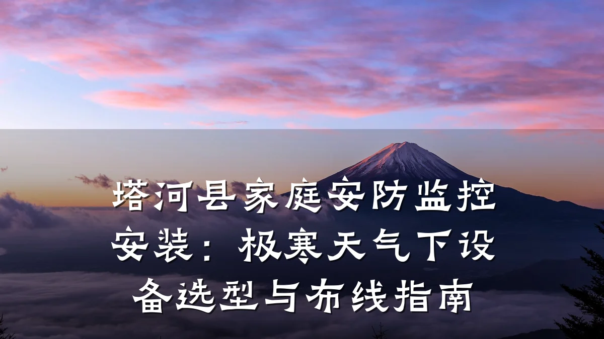 塔河县家庭安防监控安装：极寒天气下设备选型与布线指南