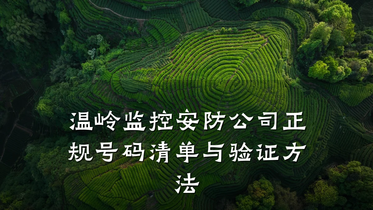 温岭监控安防公司正规号码清单与验证方法