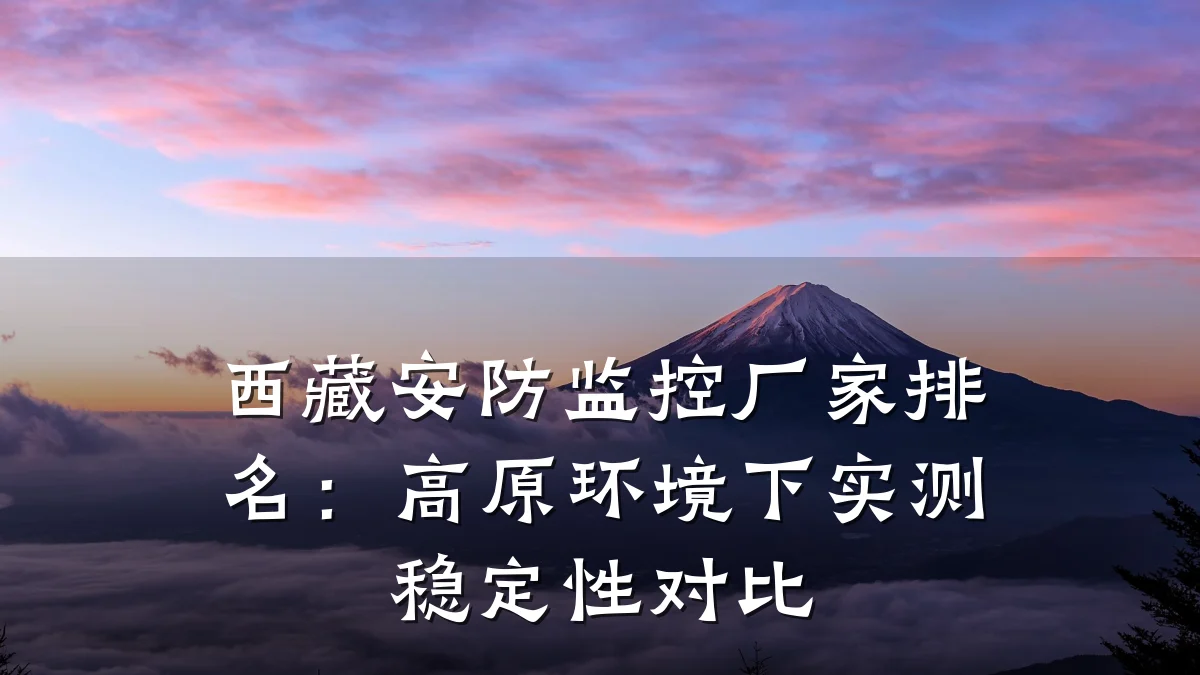 西藏安防监控厂家排名:高原环境下实测稳定性对比