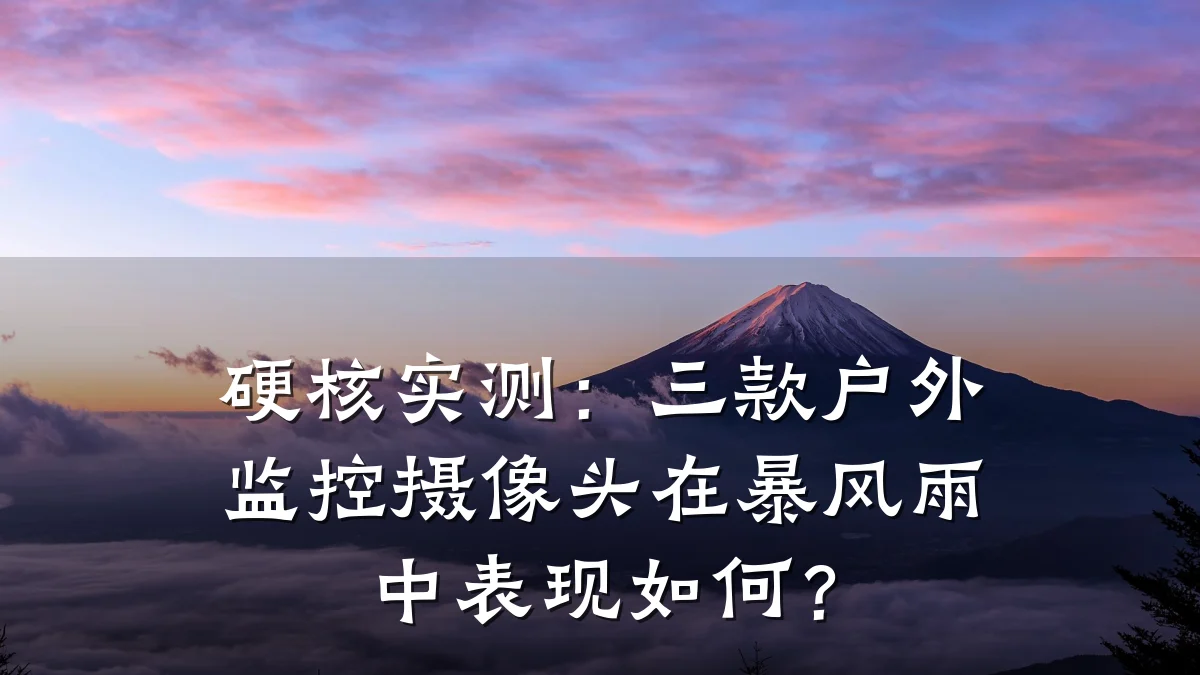 硬核实测:三款户外监控摄像头在暴风雨中表现如何?