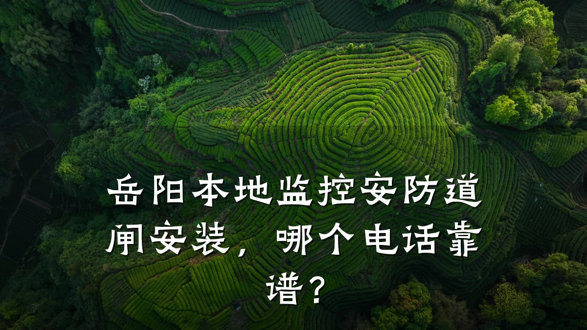 岳阳本地监控安防道闸安装,哪个电话靠谱?