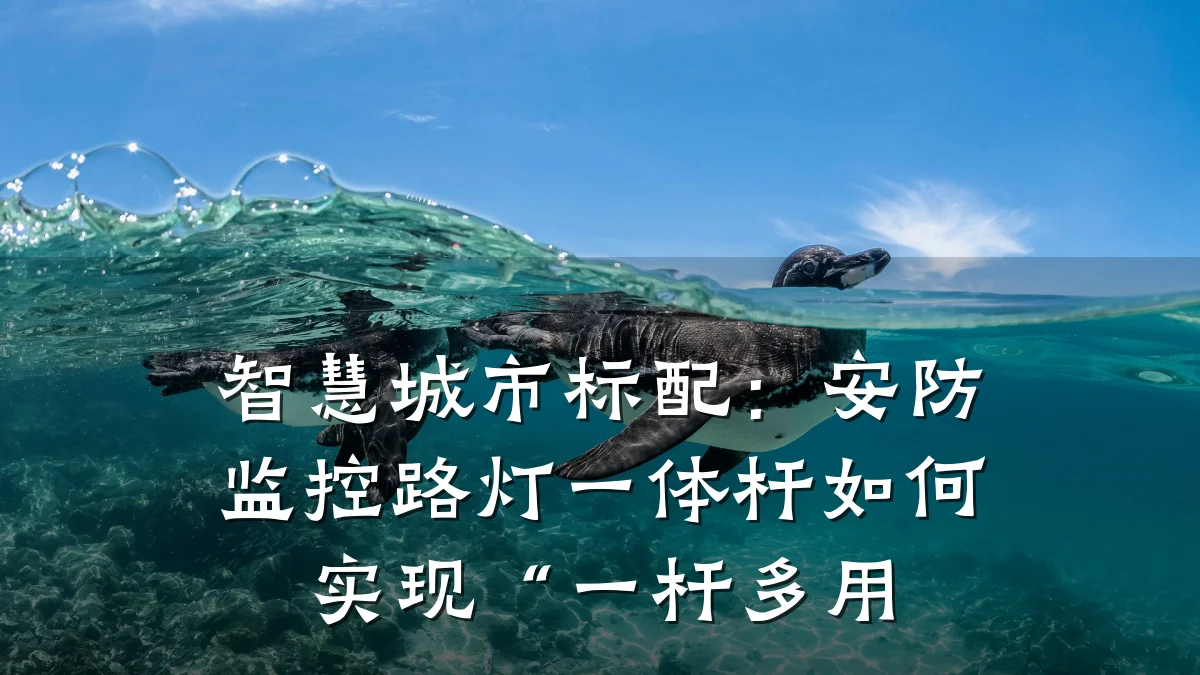 智慧城市标配:安防监控路灯一体杆如何实现“一杆多用