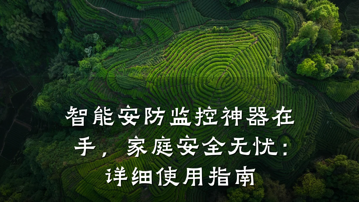 智能安防监控神器在手,家庭安全无忧:详细使用指南