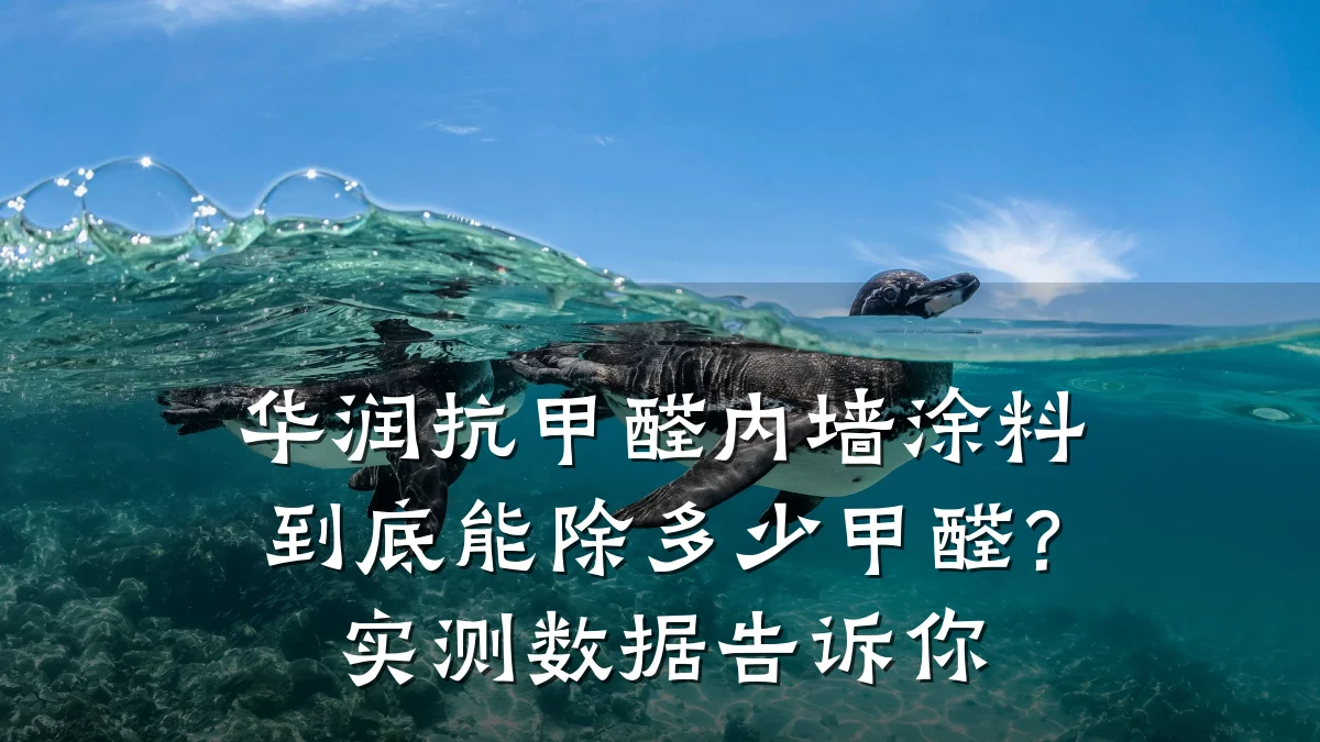 华润抗甲醛内墙涂料到底能除多少甲醛？实测数据告诉你