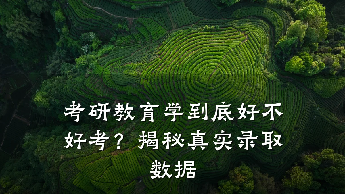 考研教育学到底好不好考？揭秘真实录取数据